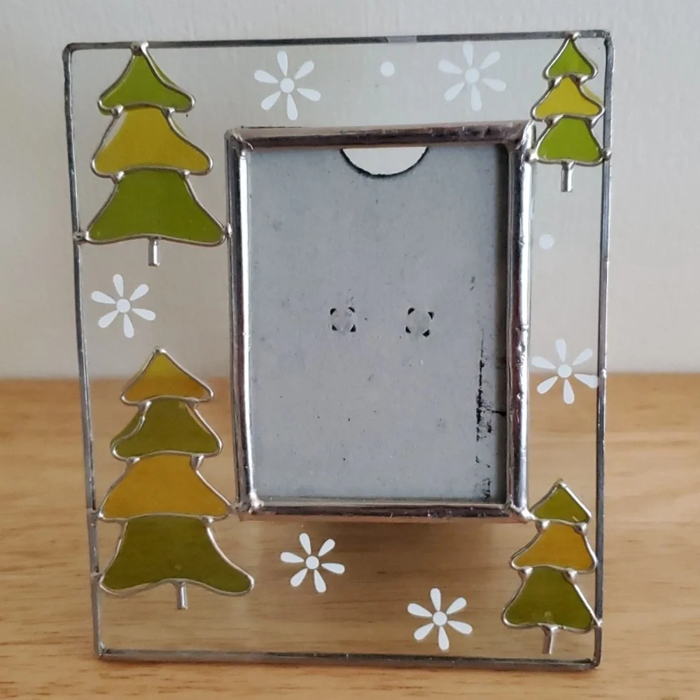 Stain Glass Holiday Christmas Picture Frames
